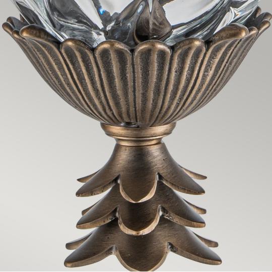 mediteransky jedinecny bronzovy nastenny svietnik klasicky ananas mosadz skleneny tienidlo obciansky vintage kalifornia americke lampy osvetlenie kuchyna obyvacka spalna.jpg